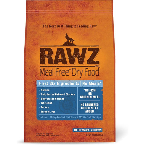 Rawz Salmon Chicken Whitefish Dry Dog Food 20lb - Poudre Pet & Feed Supply